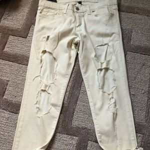 NWT Flying Monkey Pale Yellow Jeans